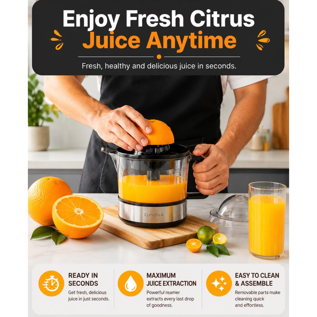 remium Electric Orange & Citrus Juicer – 700ml Capacity
